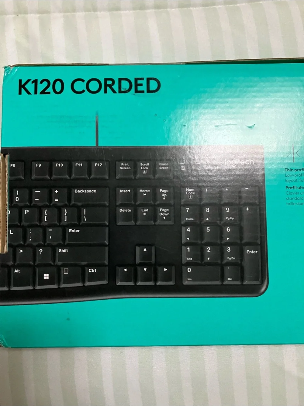 Logitech K120 Corded Keyboard — Black